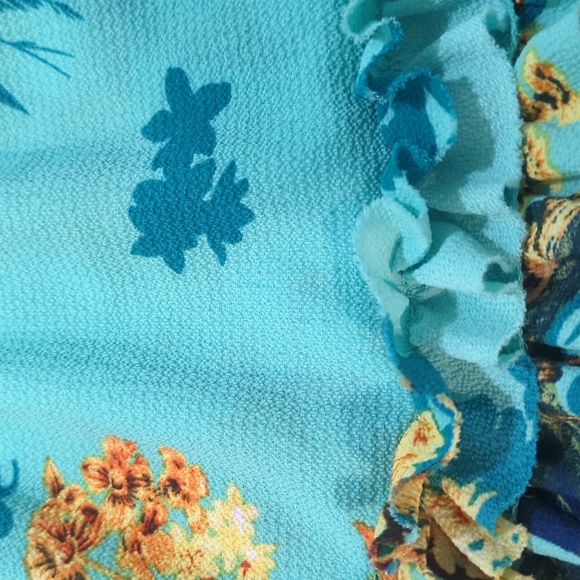 Umgee Dress Womens Medium Boho Hippie Peasant Cottagecore 70s Ruffle Tiered - Picture 6 of 7